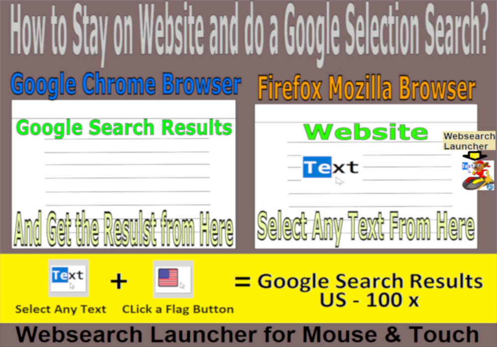 stay on website and do a google-search